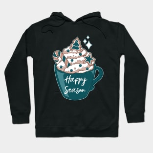 A cute Christmas coffee with whipped cream Hoodie